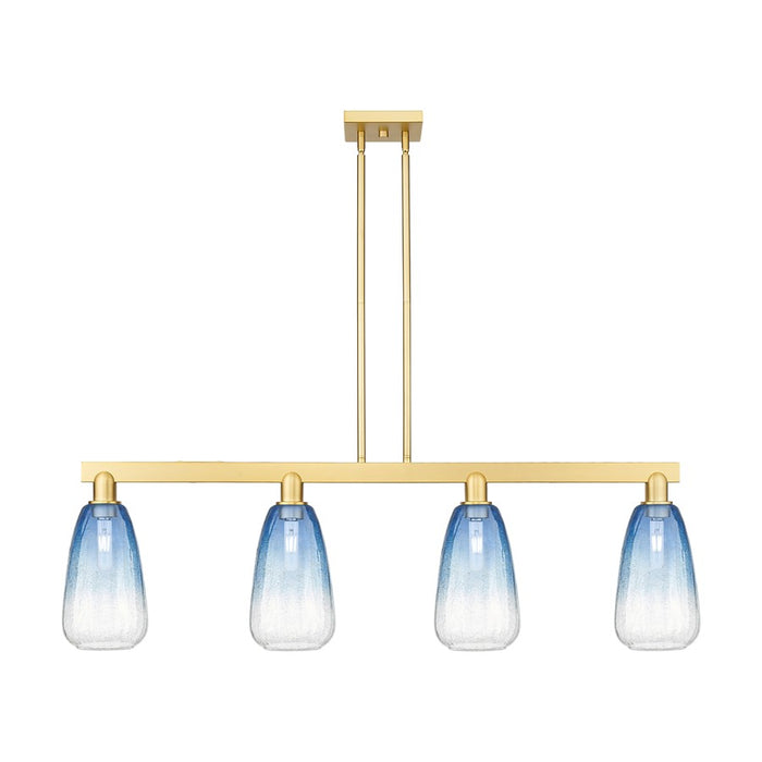 Innovations Brookhaven Almond 4Lt 48" Stem Island, GD/SB - 716-4I-SG-G480-6SB
