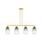 Innovations BH Almond 4Lt 48" Stem Island, GD/SL - 716-4I-SG-G480-6SL