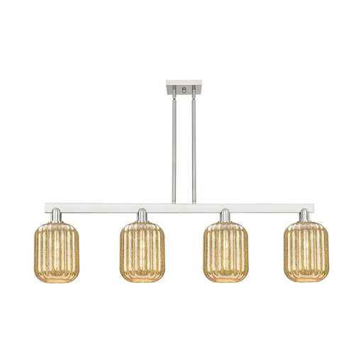 Innovations Preston 4Lt 48" Jar Stem Island Light, SN/MC - 716-4I-SN-G460-7ME
