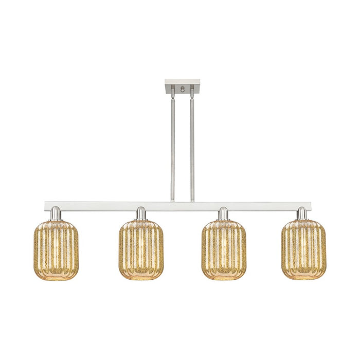 Innovations Preston 4Lt 48" Jar Stem Island Light, SN/MC - 716-4I-SN-G460-7ME