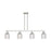Innovations Bridal Veil 4Lt 48" Stem Island Light, SN/Clear - 716-4I-SN-G559-5CL