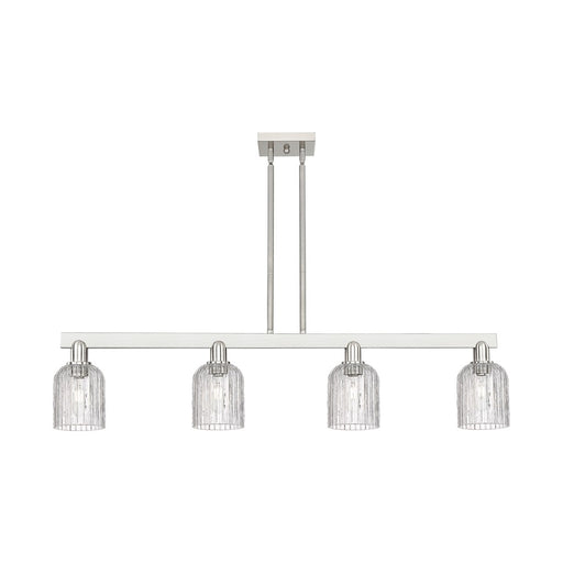Innovations Bridal Veil 4Lt 48" Stem Island Light, SN/Clear - 716-4I-SN-G559-5CL