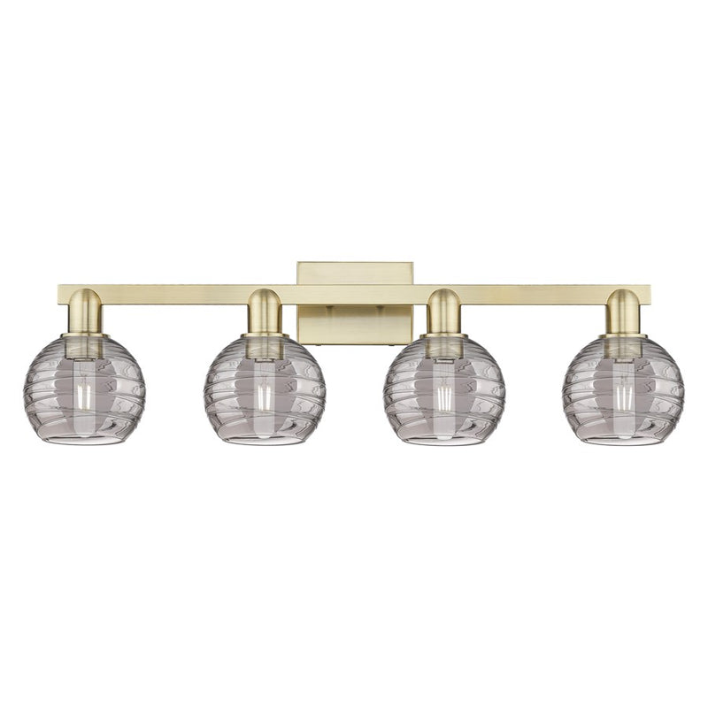 Innovations Athens Deco Swirl 4Lt 36" Bath, Antique Brass/Smoke