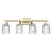 Innovations Bridal Veil 4Lt 32" Bath, Antique Brass/Clear - 716-4W-AB-G559-5CL