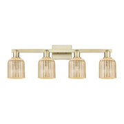 Innovations Bridal Veil 4Lt 32" Bath, Antique Brass/Mercury - 716-4W-AB-G559-5ME