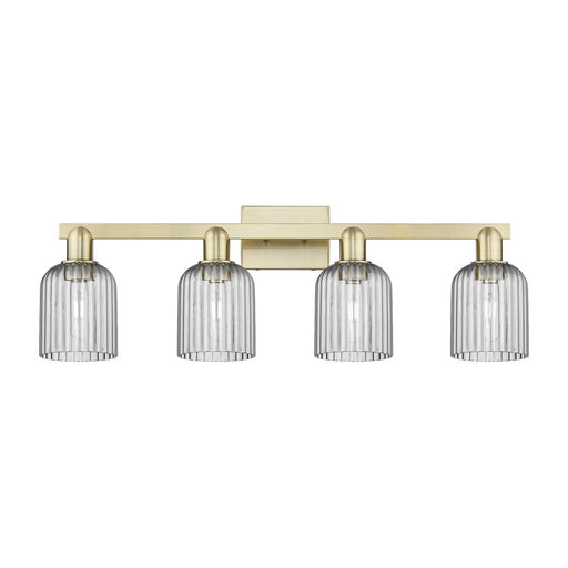 Innovations Bridal Veil 4Lt 32" Bath, Antique Brass/Smoke - 716-4W-AB-G559-5SM