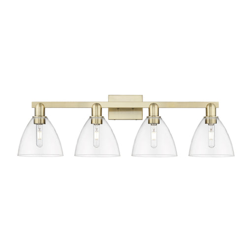 Innovations Bristol 35in 4-Light Bath Vanity Light | Industrial Antique Brass and Clear Glass | Bathroom Vanity | Model 716-4W-AB-GBD-752
