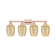 Innovations Preston 4Lt 36" Flute Bath, Copper/Mercury - 716-4W-AC-G457-6ME