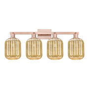 Innovations Preston 4Lt 36" Jar Bath Light, Copper/Mercury - 716-4W-AC-G460-7ME