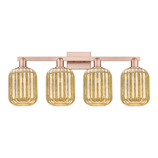 Innovations Preston 4Lt 36" Jar Bath Light, Copper/Mercury