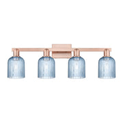 Innovations Bridal Veil 4Lt 32" Bath Light, Copper/Blue - 716-4W-AC-G559-5BL