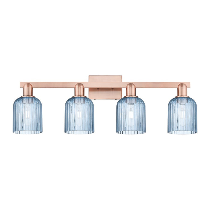 Innovations Bridal Veil 4Lt 32" Bath Light, Copper/Blue - 716-4W-AC-G559-5BL
