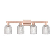 Innovations Bridal Veil 4Lt 32" Bath Light, Copper/Clear - 716-4W-AC-G559-5CL