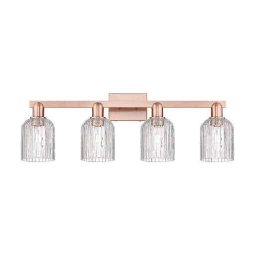 Innovations Bridal Veil 4Lt 32" Bath Light, Copper/Clear