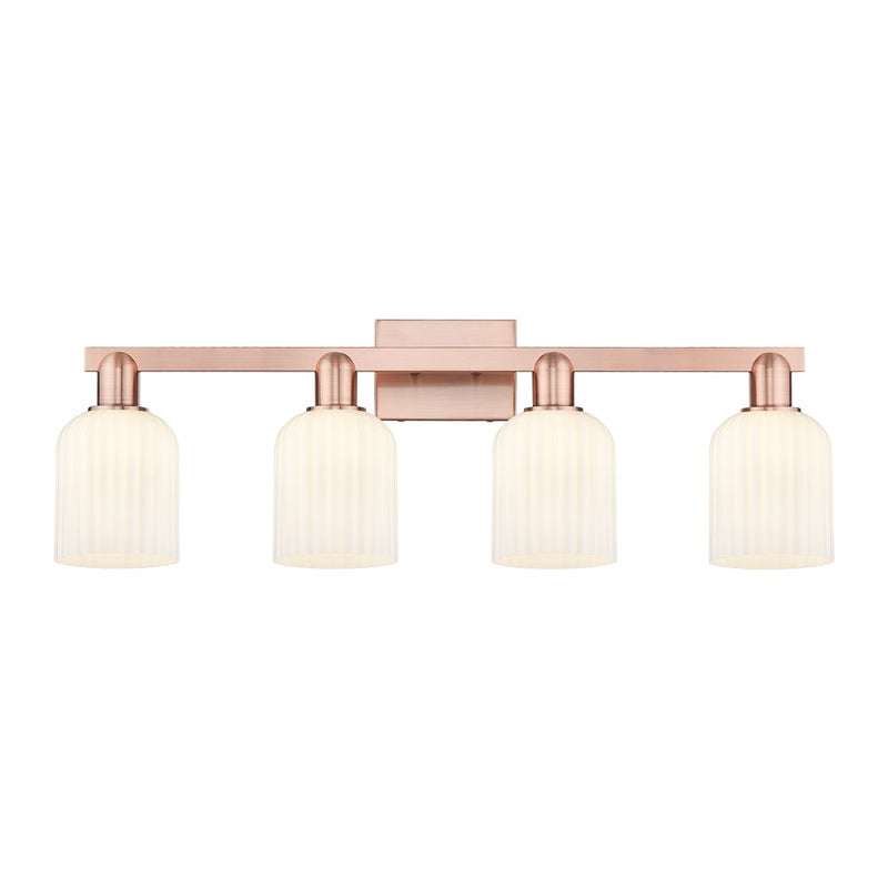 Innovations Bridal Veil 4Lt 32" Bath, Copper/Gloss White