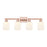 Innovations Bridal Veil 4Lt 32" Bath, Copper/Gloss White