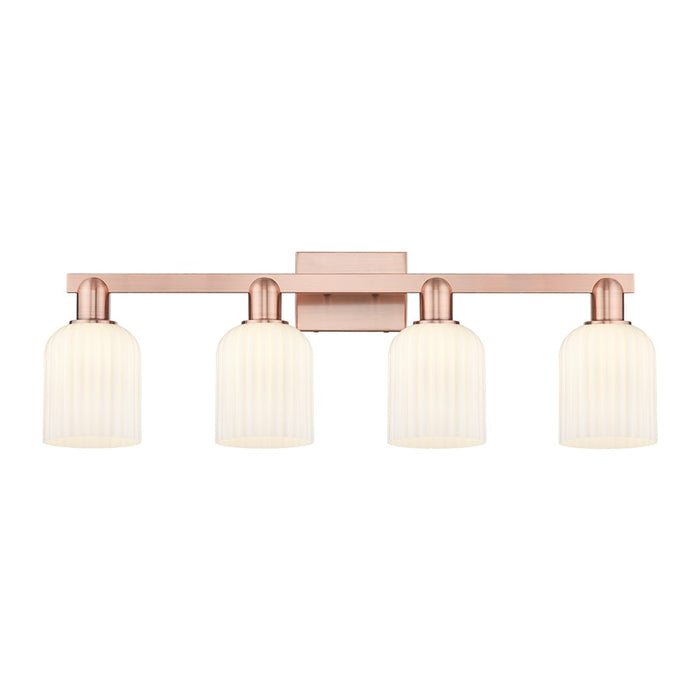 Innovations Bridal Veil 4Lt 32" Bath, Copper/Gloss White