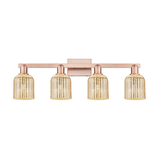 Innovations Bridal Veil 4Lt 32" Bath Light, Copper/Mercury