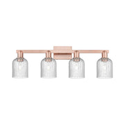 Innovations Bridal Veil 4Lt 32" Bath Light, Copper/Seedy - 716-4W-AC-G559-5SDY