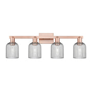 Innovations Bridal Veil 4Lt 32" Bath Light, Copper/Smoke - 716-4W-AC-G559-5SM
