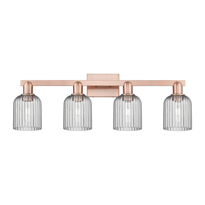 Innovations Bridal Veil 4Lt 32" Bath Light, Copper/Smoke