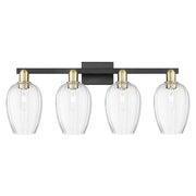 Innovations Preston 4Lt 36" Flute Bath, Black Brass/Clear - 716-4W-BAB-G457-6CL