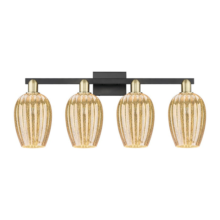 Innovations Preston 4Lt 36" Flute Bath, BKBS/Mercury - 716-4W-BAB-G457-6ME