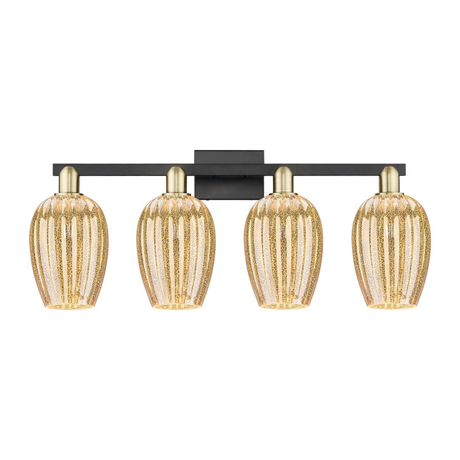 Innovations Preston 4Lt 36" Flute Bath, BKBS/Mercury - 716-4W-BAB-G457-6ME