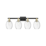 Innovations Preston 4Lt 36" Bell Bath, Black Brass/Clear - 716-4W-BAB-G459-6CL