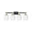 Innovations Preston 4Lt 36" Bell Bath, Black Brass/Clear - 716-4W-BAB-G459-6CL