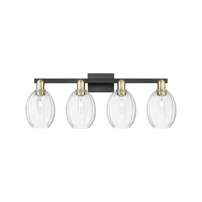 Innovations Preston 4Lt 36" Bell Bath, Black Brass/Clear - 716-4W-BAB-G459-6CL