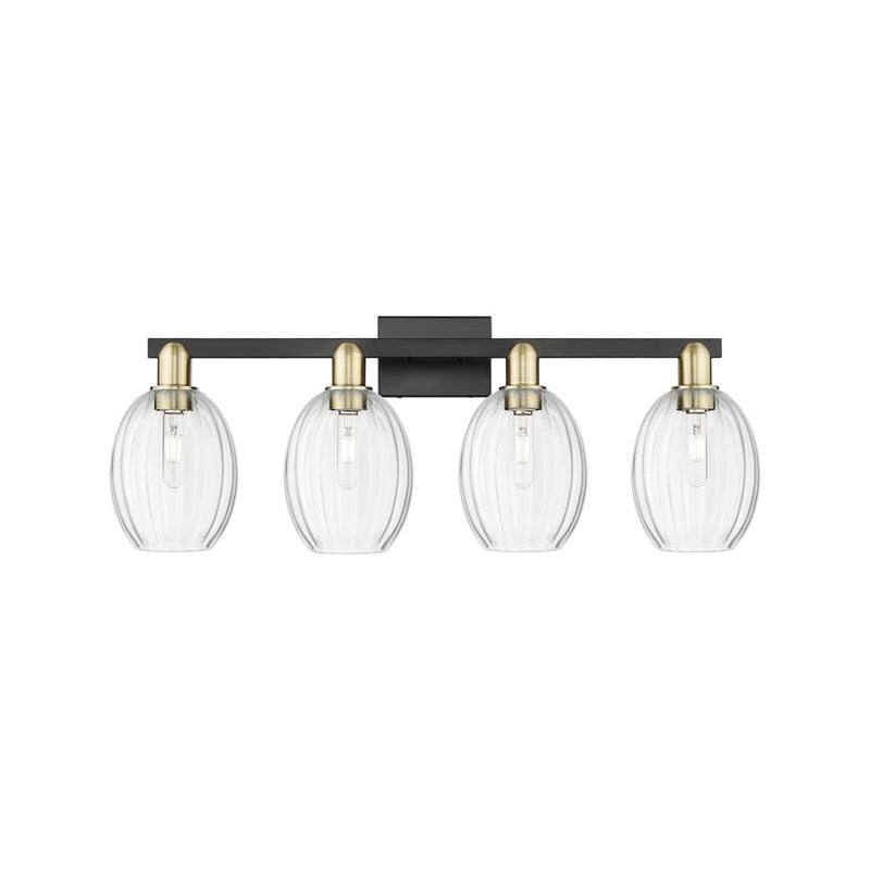 Innovations Preston 4Lt 36" Bell Bath, Black Brass/Clear