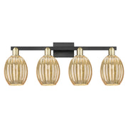 Innovations Preston 4Lt 36" Bell Bath, Black Brass/Mercury - 716-4W-BAB-G459-6ME