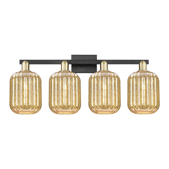 Innovations Preston 4Lt 36" Jar Bath, Black Brass/Mercury - 716-4W-BAB-G460-7ME