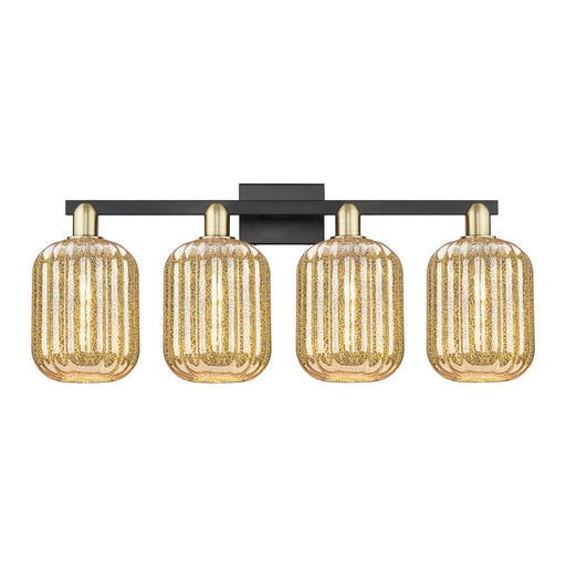 Innovations Preston 4Lt 36" Jar Bath, Black Brass/Mercury