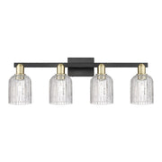Innovations Bridal Veil 4Lt 32" Bath, Black Brass/Clear - 716-4W-BAB-G559-5CL