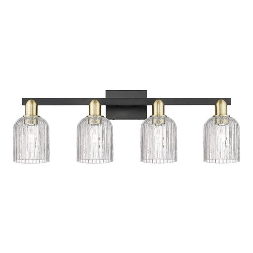 Innovations Bridal Veil 4Lt 32" Bath, Black Brass/Clear - 716-4W-BAB-G559-5CL