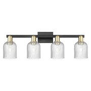 Innovations Bridal Veil 4Lt 32" Bath, Black Brass/Seedy - 716-4W-BAB-G559-5SDY