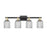 Innovations Bridal Veil 4Lt 32" Bath, Black Brass/Smoke