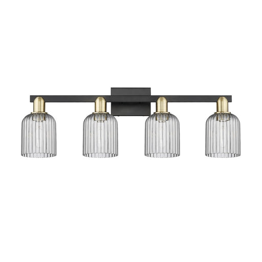 Innovations Bridal Veil 4Lt 32" Bath, Black Brass/Smoke