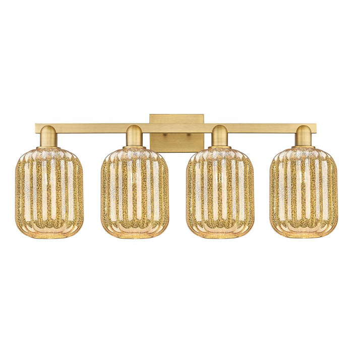 Innovations Preston 4Lt 36" Jar Bath, Brushed Brass/Mercury