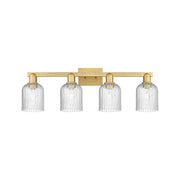 Innovations Bridal Veil 4Lt 32" Bath, Brushed Brass/Seed - 716-4W-BB-G559-5SDY