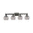 Innovations Athens Deco Swirl 4Lt 36" Bath, Black/Smoke - 716-4W-BK-G1213-6SM