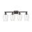 Innovations Preston 4Lt 36" Flute Bath Light, Black/Clear