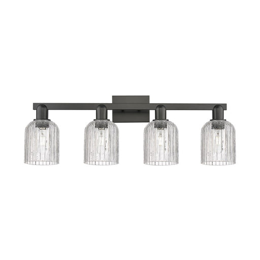 Innovations Bridal Veil 4Lt 32" Bath Light, Black/Clear - 716-4W-BK-G559-5CL