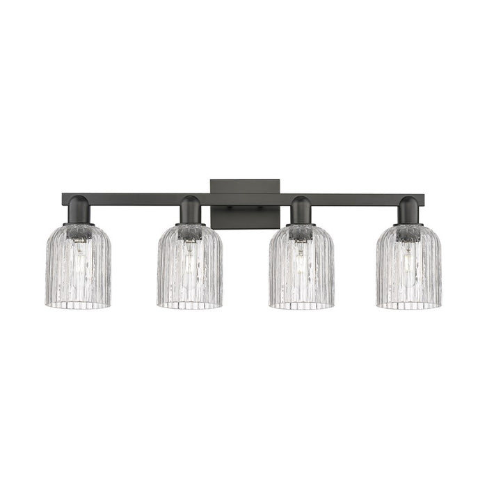 Innovations Bridal Veil 4Lt 32" Bath Light, Black/Clear