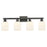 Innovations Bridal Veil 4Lt 32" Bath, Black/White - 716-4W-BK-G559-5GWH