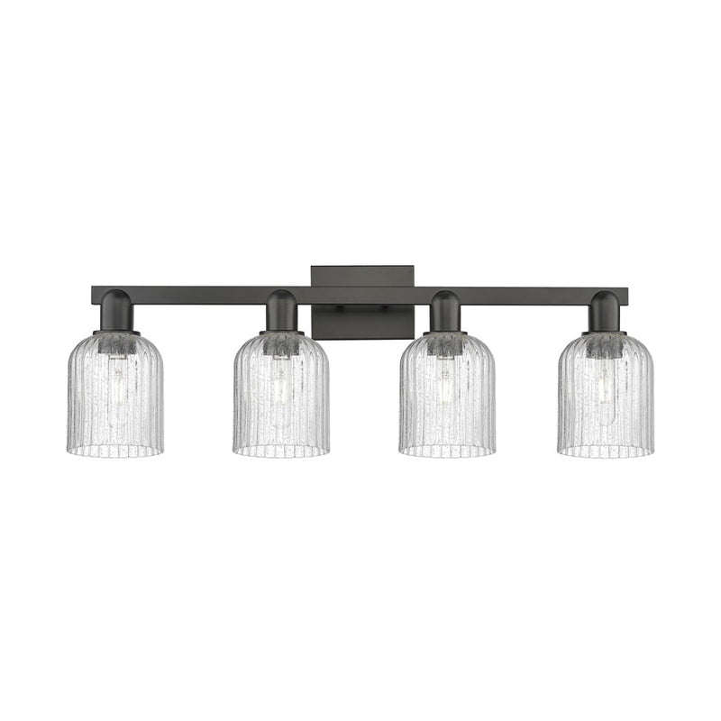 Innovations Bridal Veil 4Lt 32" Bath Light, Black/Seedy - 716-4W-BK-G559-5SDY