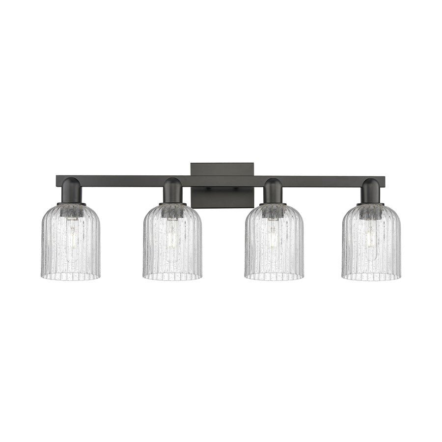 Innovations Bridal Veil 4Lt 32" Bath Light, Black/Seedy - 716-4W-BK-G559-5SDY