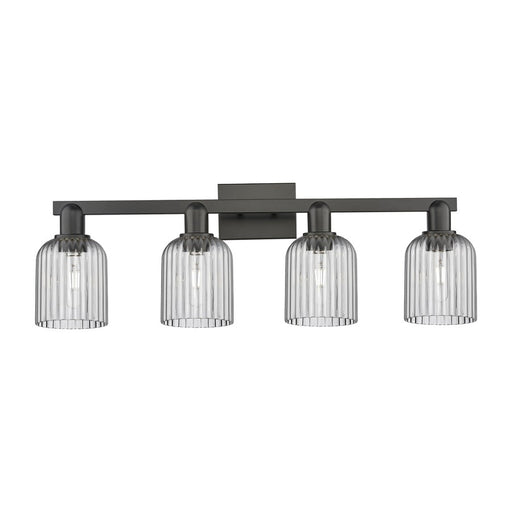 Innovations Bridal Veil 4Lt 32" Bath Light, Black/Smoke